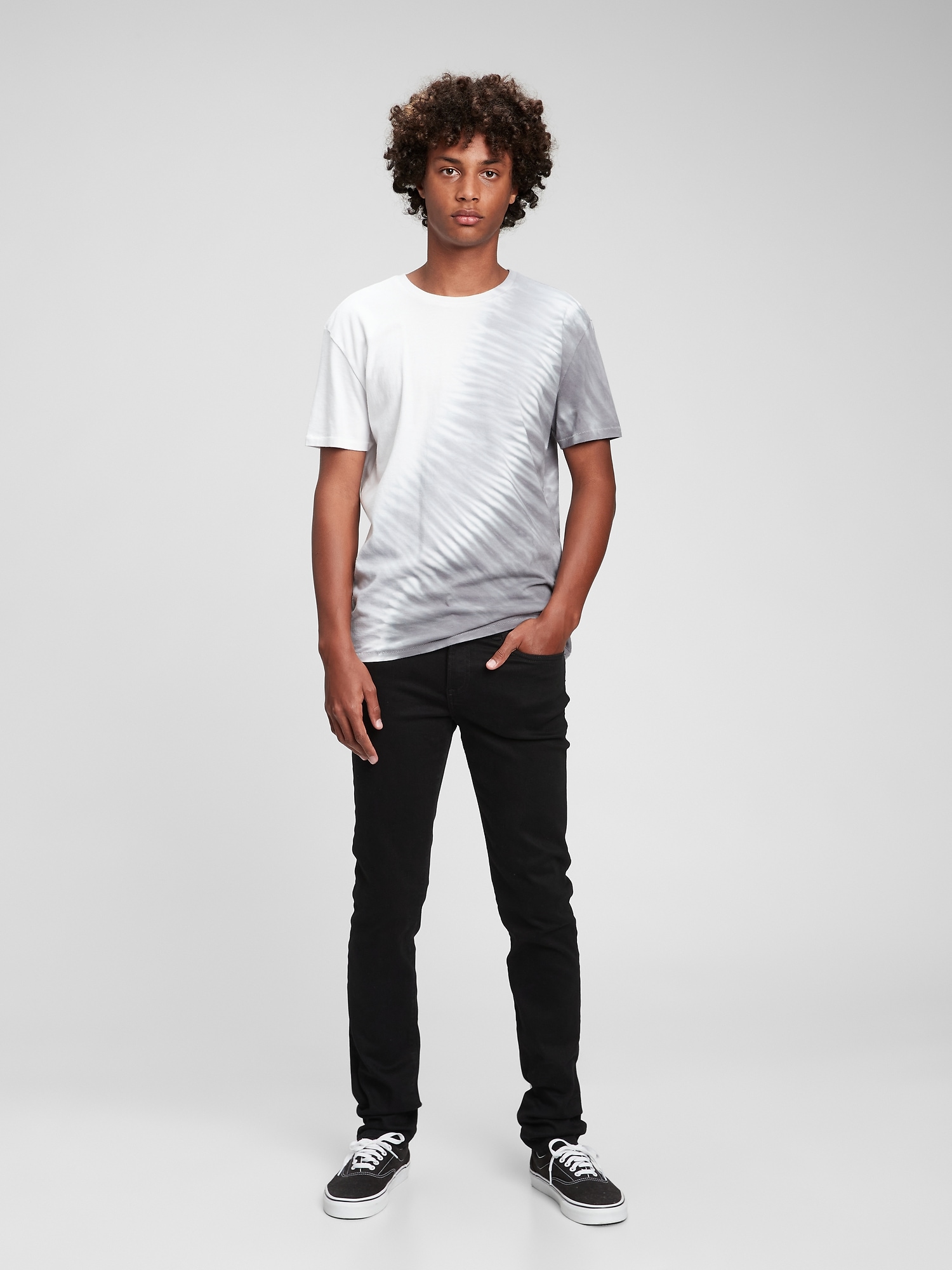 Teen Stacked Ankle Skinny Jeans with Washwell ™