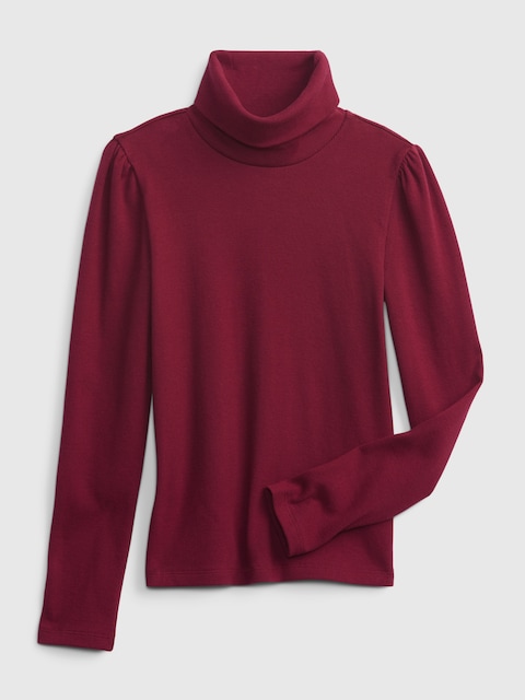 Kids Ribbed Turtleneck T-Shirt