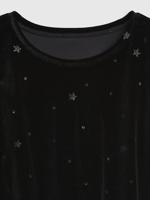 Image number 3 showing, Kids Velvet Puff Sleeve Top