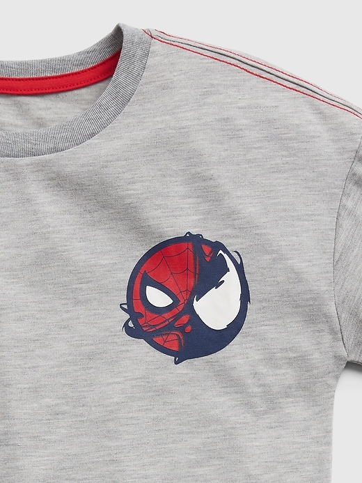 Image number 2 showing, GapKids &#124 Marvel Spider-Man 100% Recycled Polyester 2-In-1 Graphic PJ Set