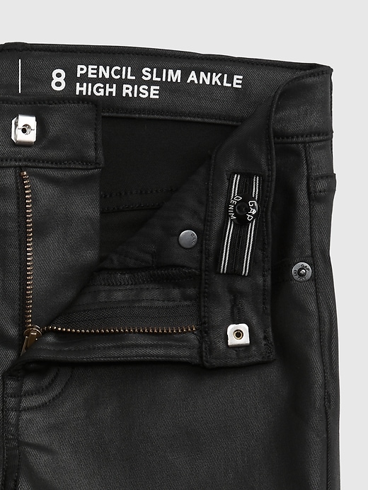 Image number 4 showing, Kids High Rise Pencil Slim Ankle Jeans