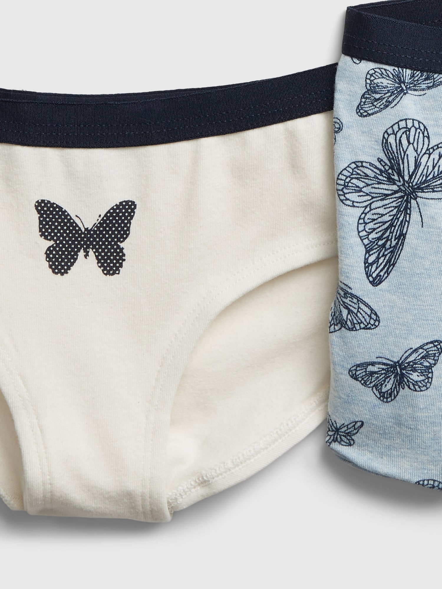 Kids Organic Cotton Butterfly Print Bikini Briefs (5-Pack)