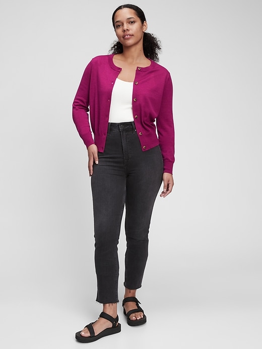 Gap Merino Crewneck Cardigan