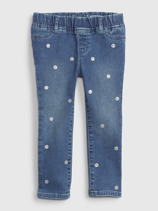 Image number 1 showing, Toddler Pull-On Print Jeggings with Washwell ™