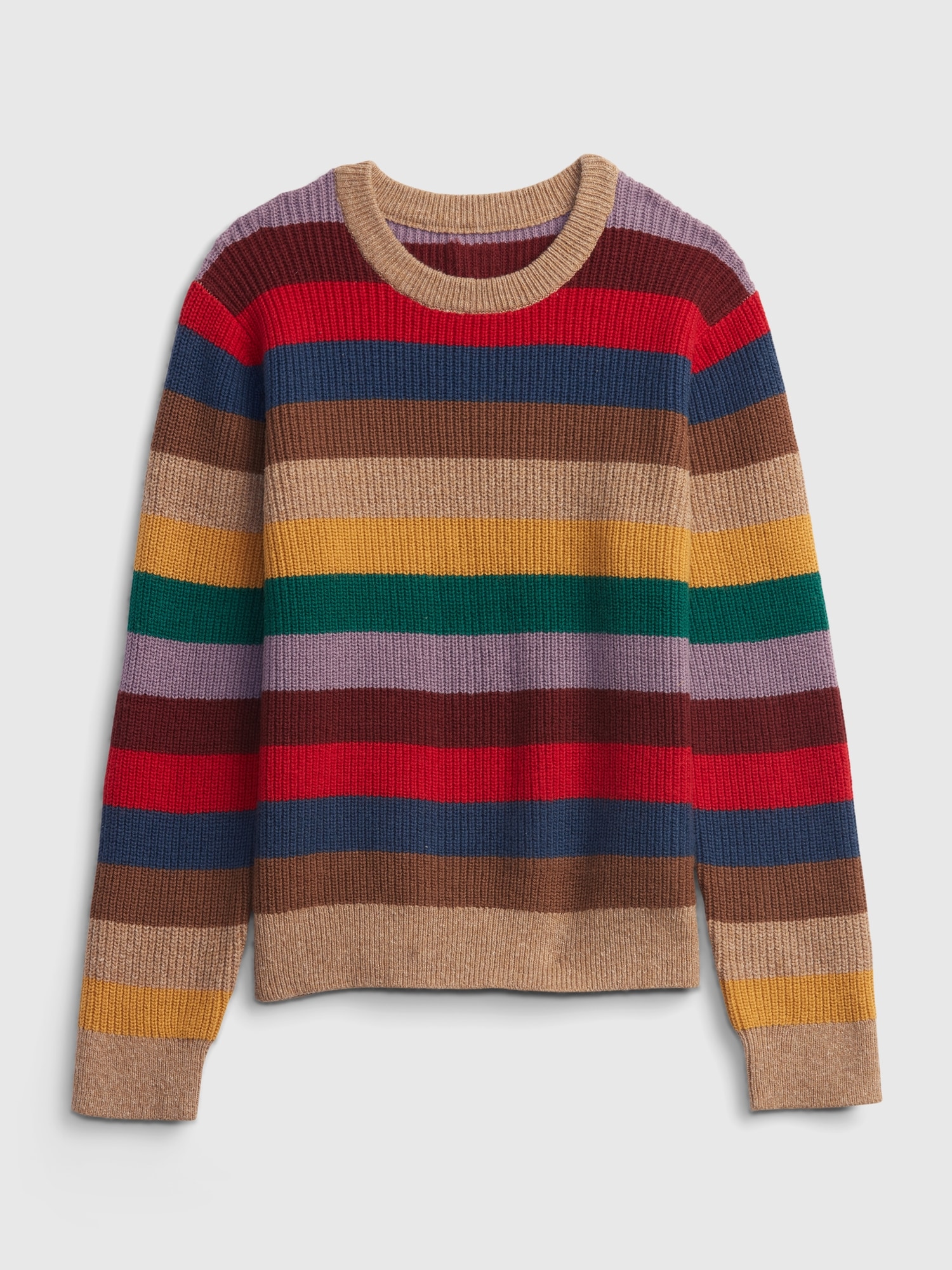 Kids Ribbed-Knit Stripe Sweater