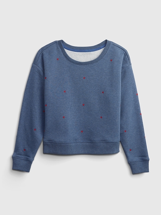Image number 1 showing, Kids Boxy Crewneck Graphic Sweatshirt