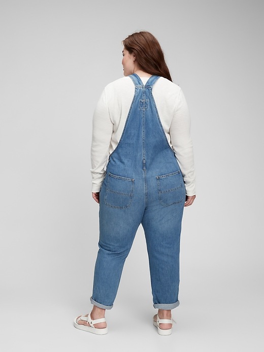 Image number 7 showing, Relaxed Denim Overalls With Washwell&#153