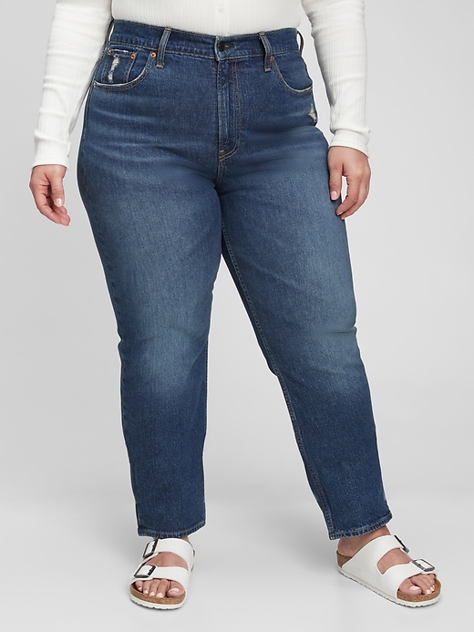 Image number 6 showing, Sky High Straight Leg Jeans