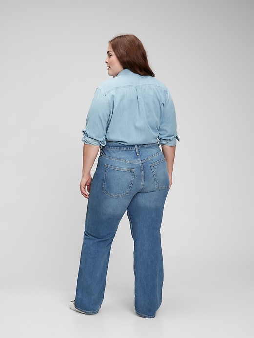 Image number 7 showing, High Rise Vintage Flare Jeans with Washwell