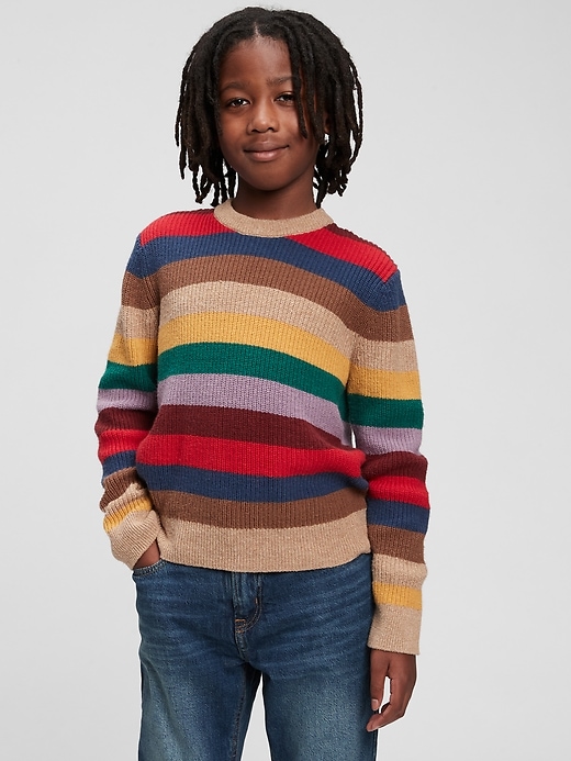 Image number 2 showing, Kids Ribbed-Knit Stripe Sweater