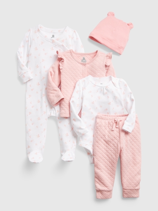 Image number 1 showing, Baby Organic Cotton 5-Piece Gift Set