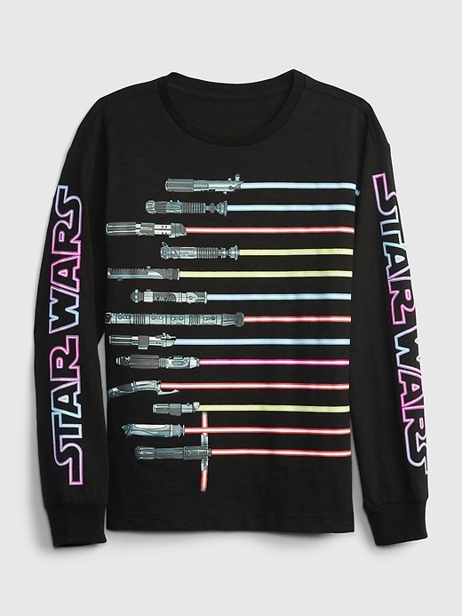 T-shirt Gap Garçon 6-7 Ans Bleu – Col Rond Manches Courtes – Star Wars