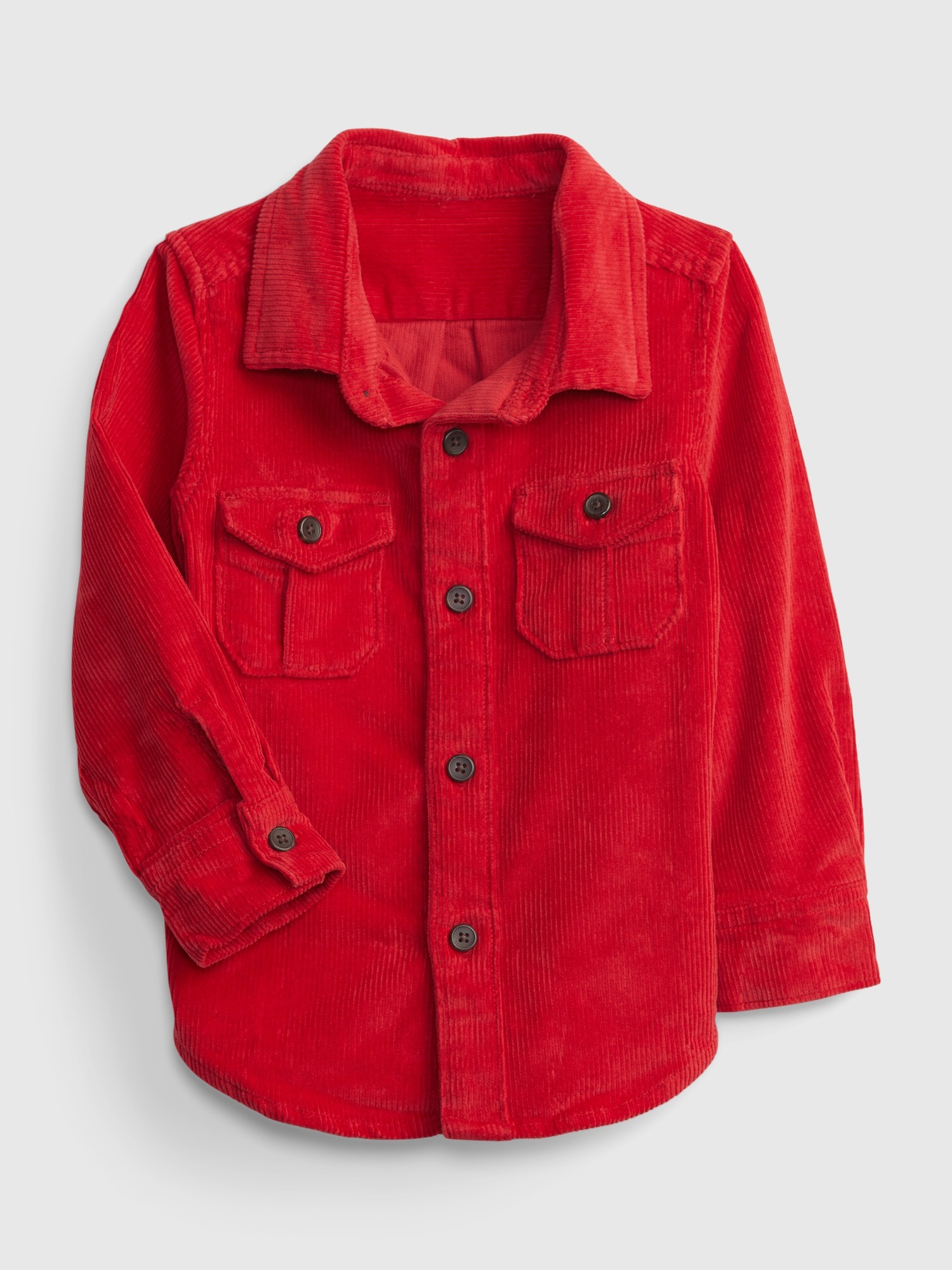 kids red denim jacket