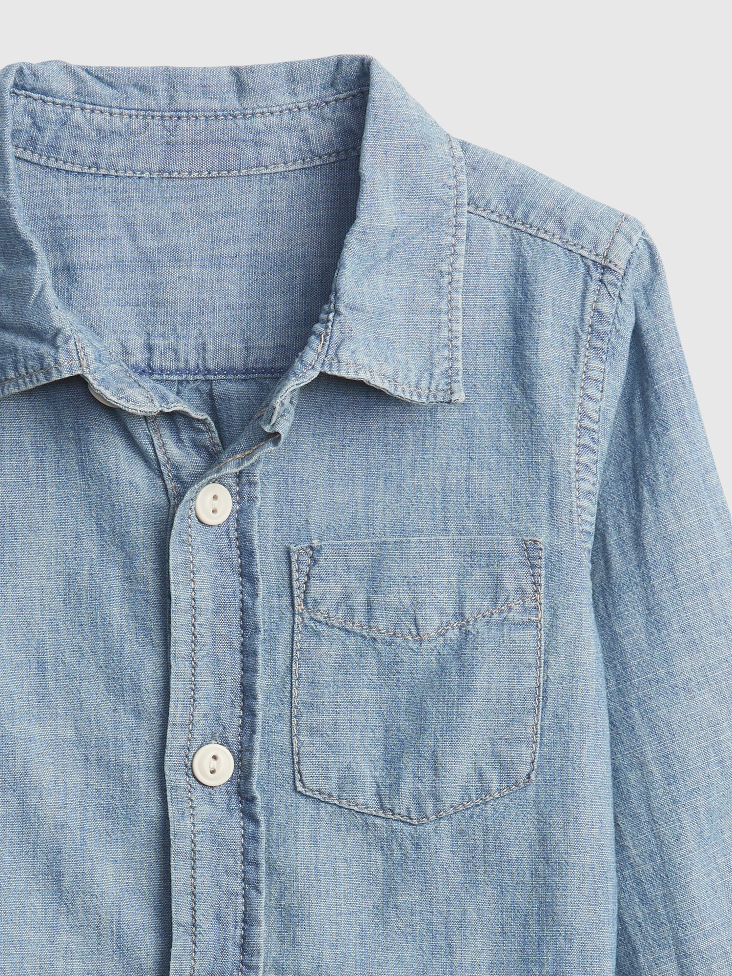 Organic Cotton Chambray Shirt 
