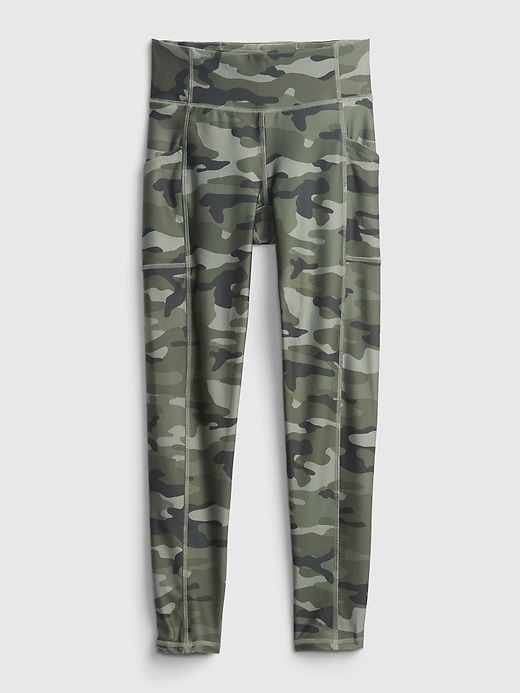 Image number 1 showing, GapFit Kids Recycled Polyester Pocket Leggings