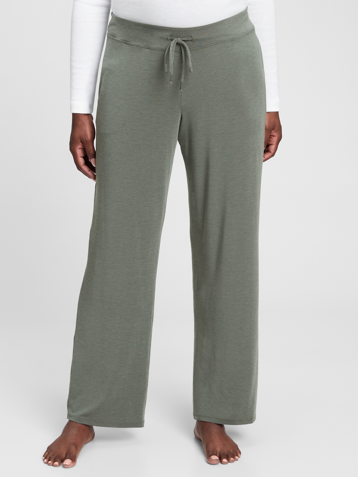 Maternity Breathe Wide-Leg Sweatpants | Gap