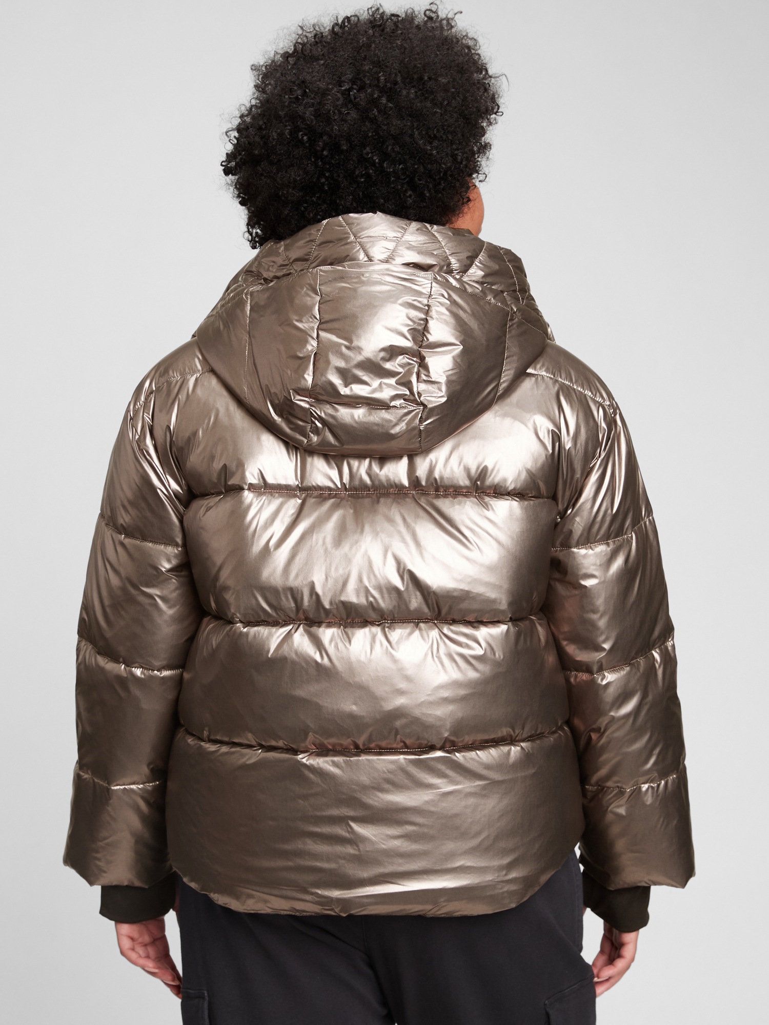 cropped oversized puffer jacket