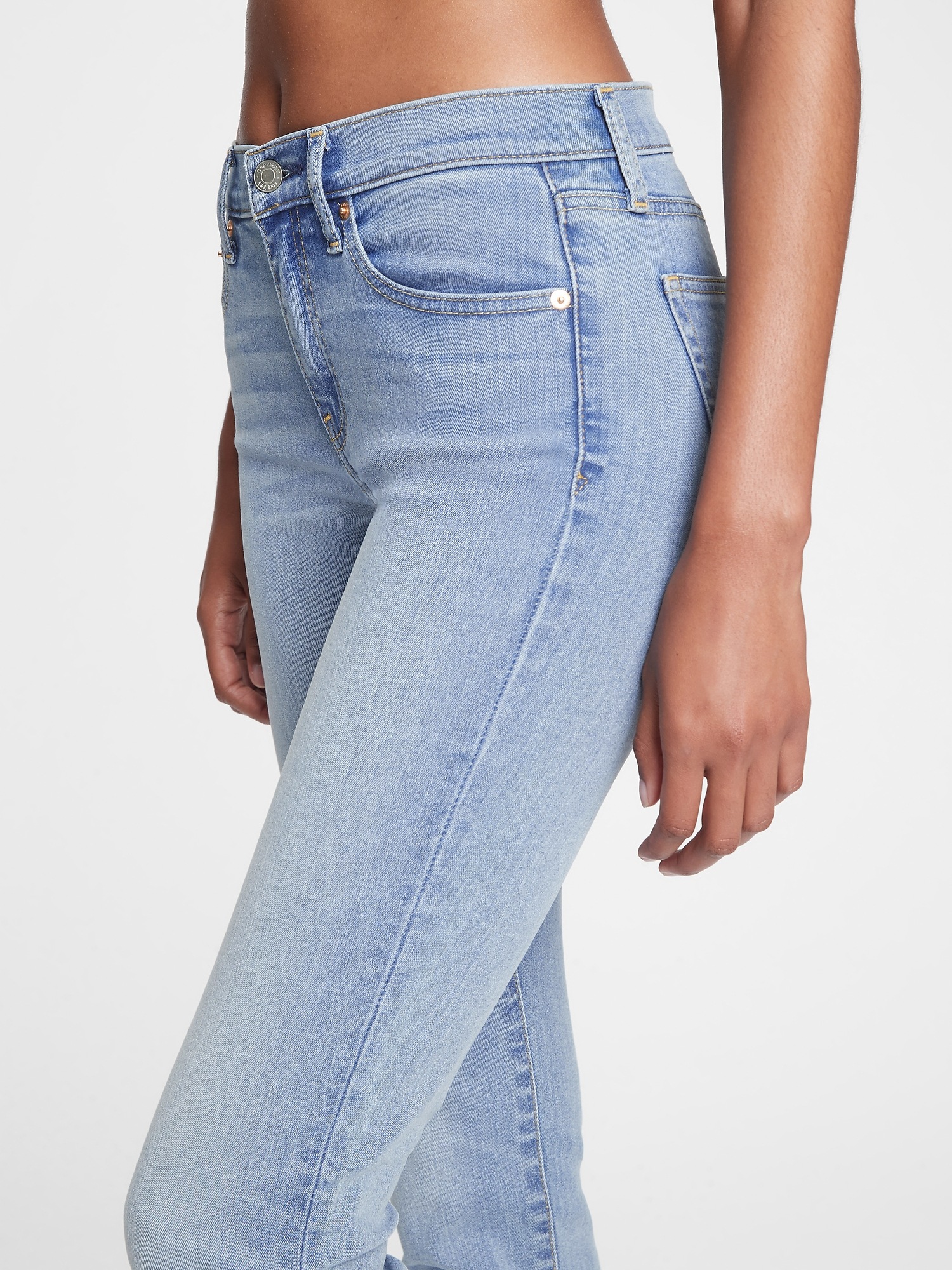 Mid Rise Classic Straight Jeans Gap