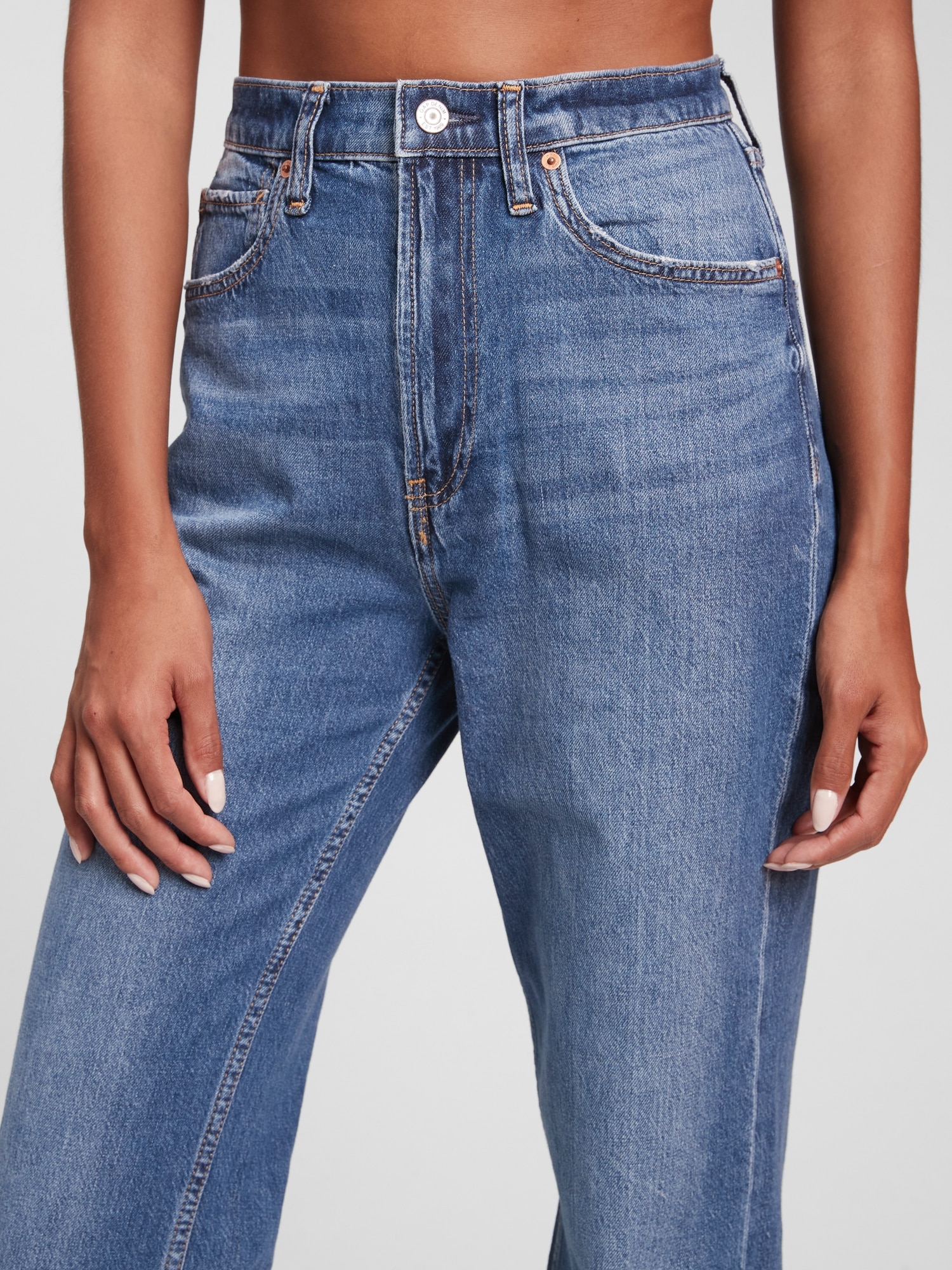 Buy Gap Mid Rise Organic Cotton 90s Loose Washwell Jeans from the Gap  online shop