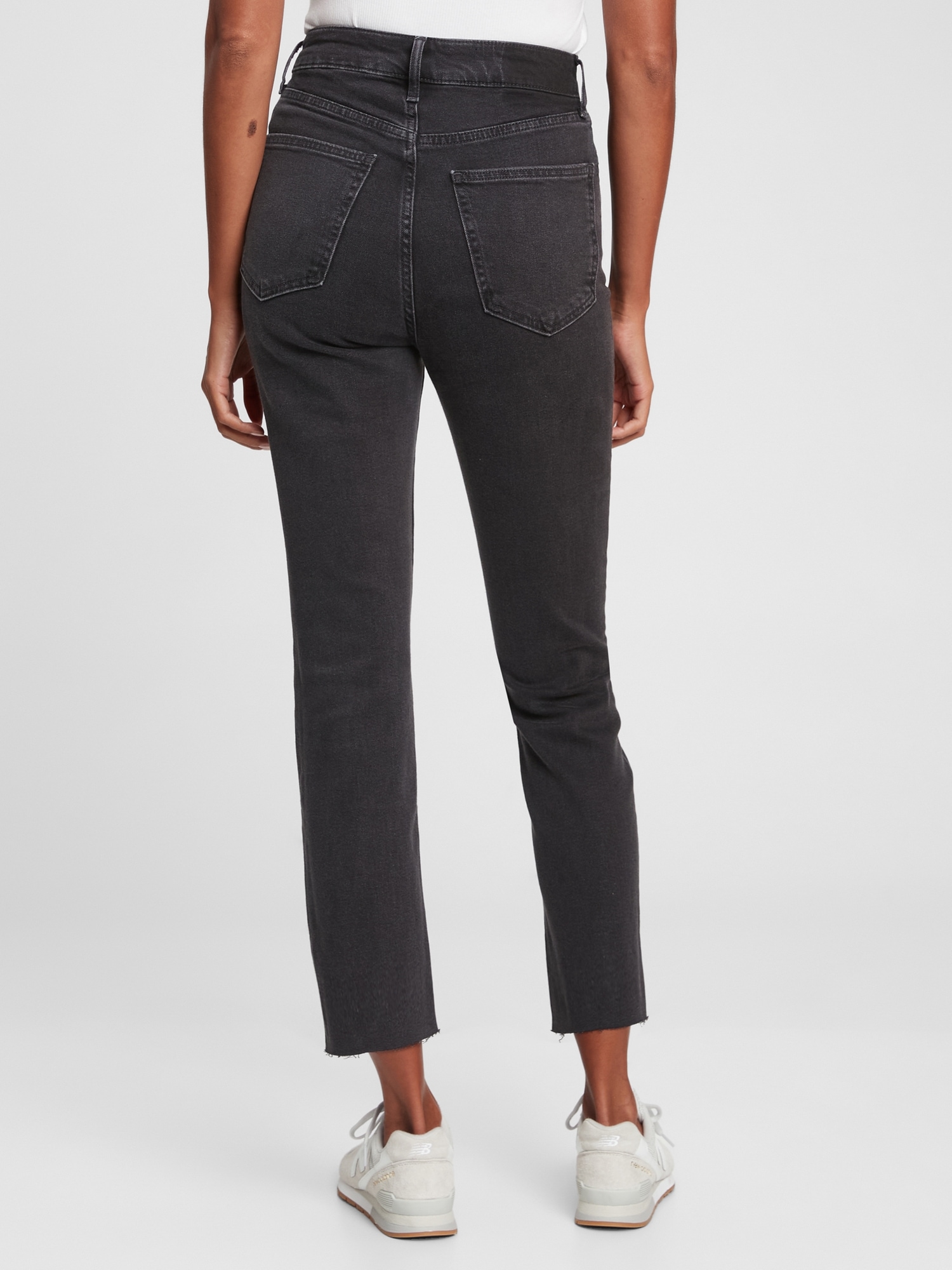 Sky High Rise Vintage Slim Jeans with 