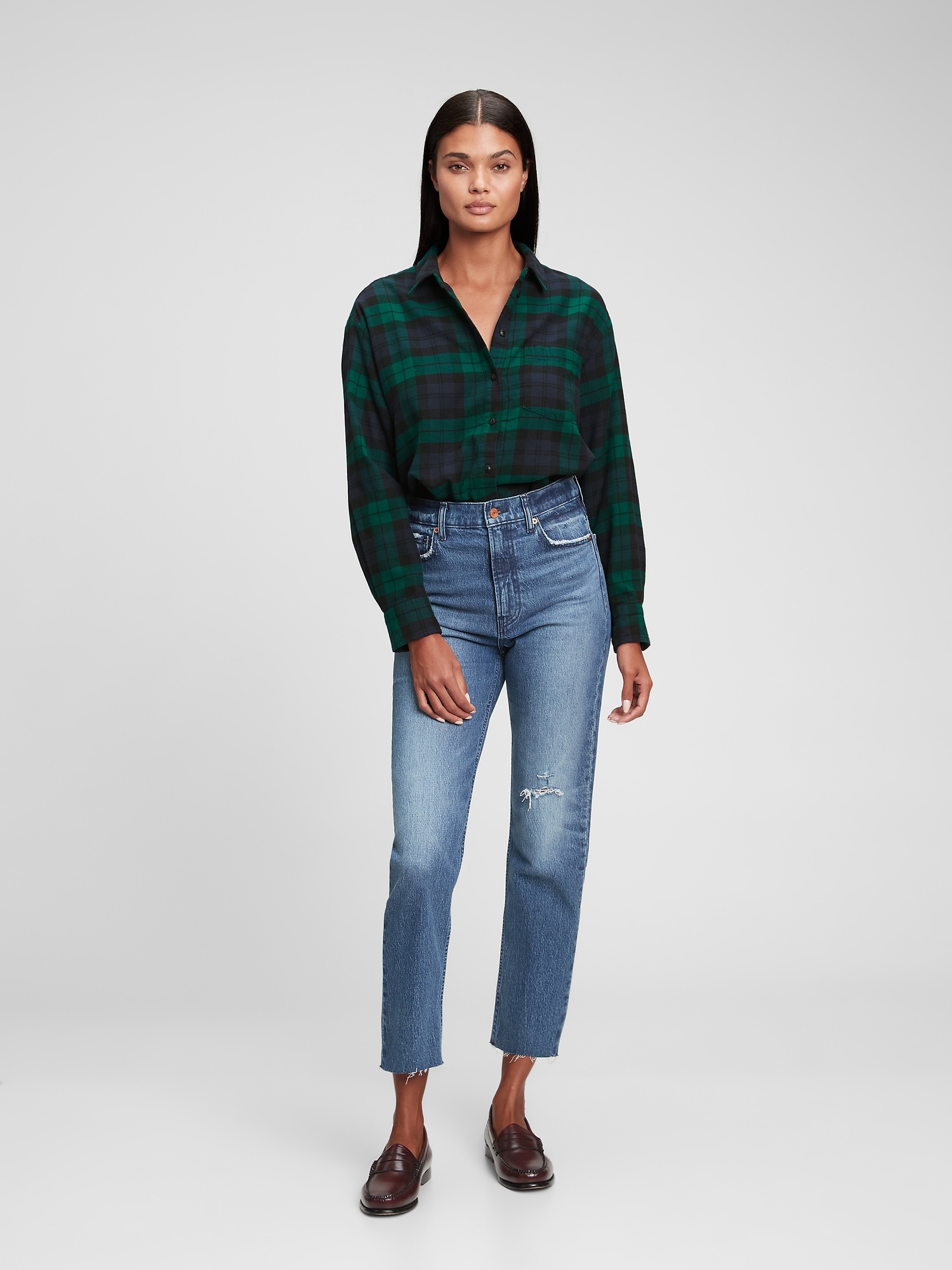 Oversized Flannel Shirt