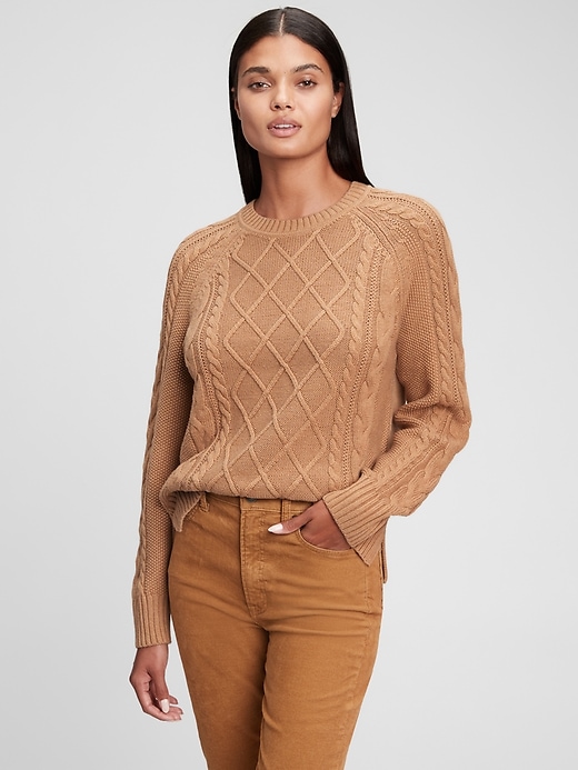View large product image 1 of 1. Cable Knit Sweater