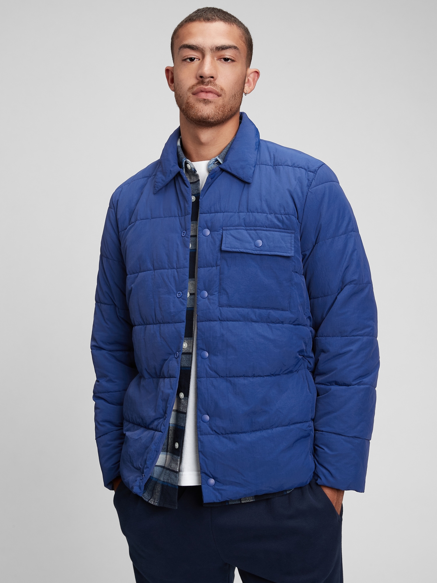 Puffer Shirt Jacket | Gap