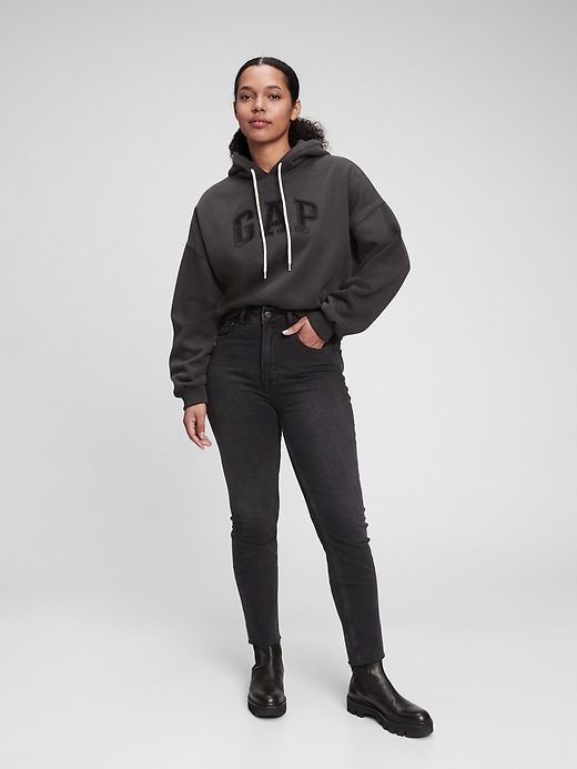 Gap Logo Cropped Hoodie