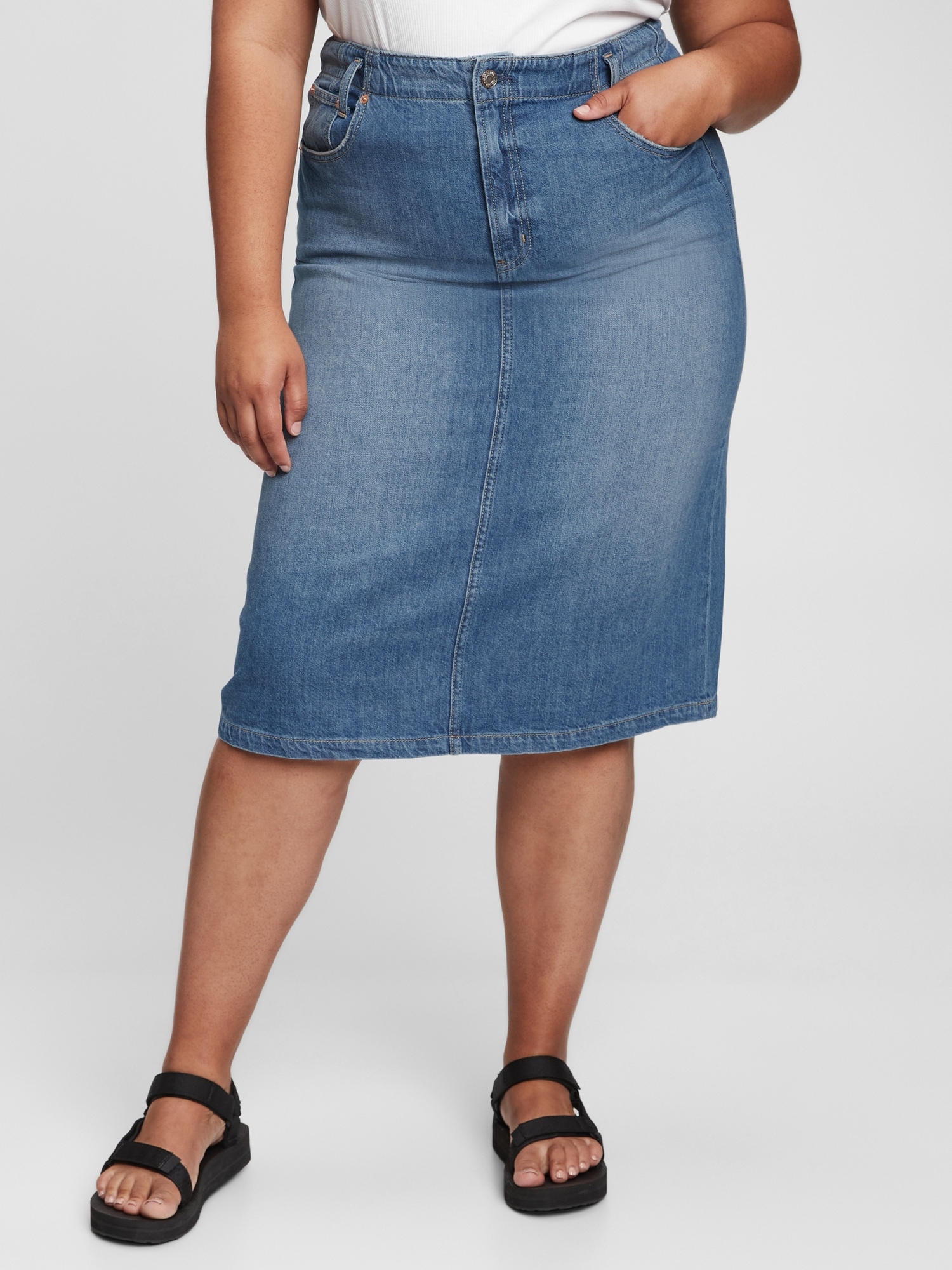 gap midi skirt
