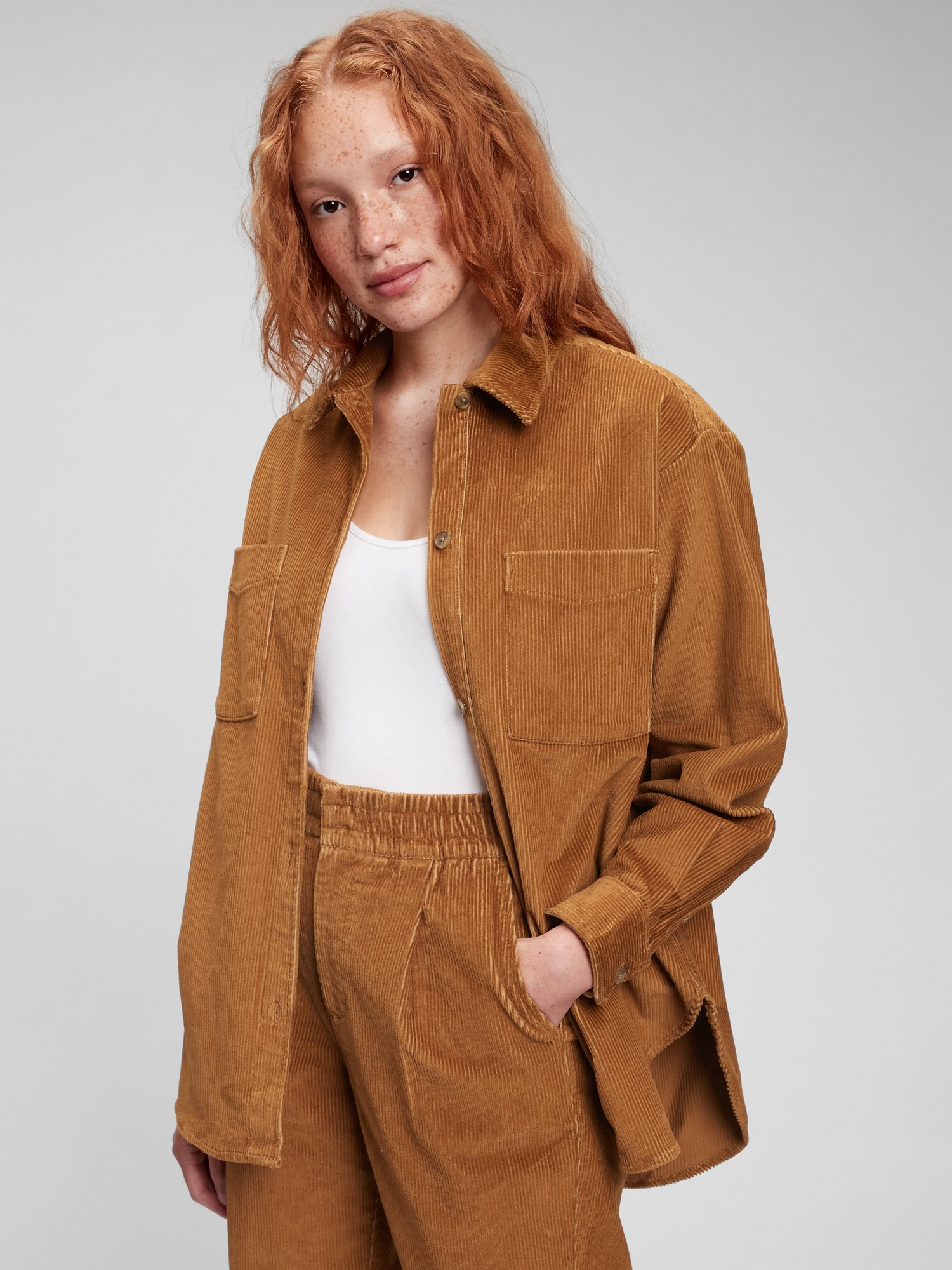 Oversized Corduroy Shirt | Gap