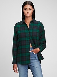 Oversized Flannel Shirt | Gap