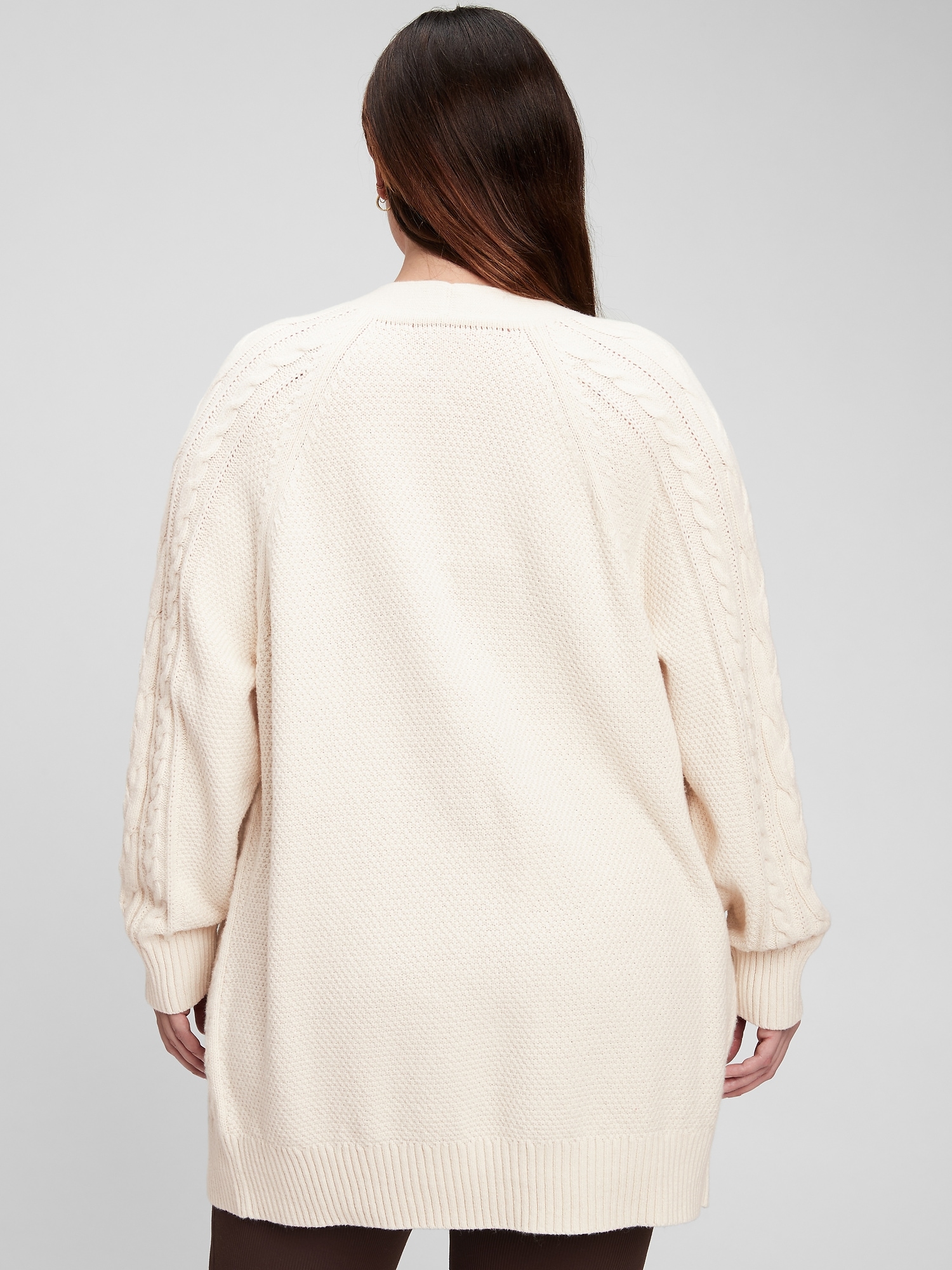 Cable Knit Boyfriend Cardigan | Gap