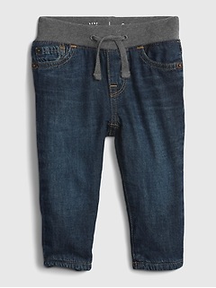 Baby Lined Pull-On Jeans
