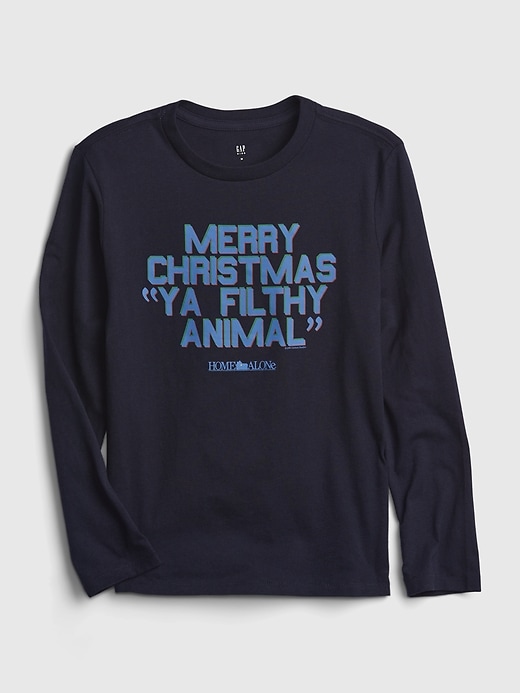 Image number 1 showing, GapKids | Home Alone 100% Organic Cotton Long Sleeve Graphic T-Shirt
