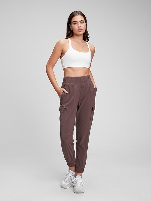View large product image 1 of 4. GapFit Recycled Runaround Cargo Joggers