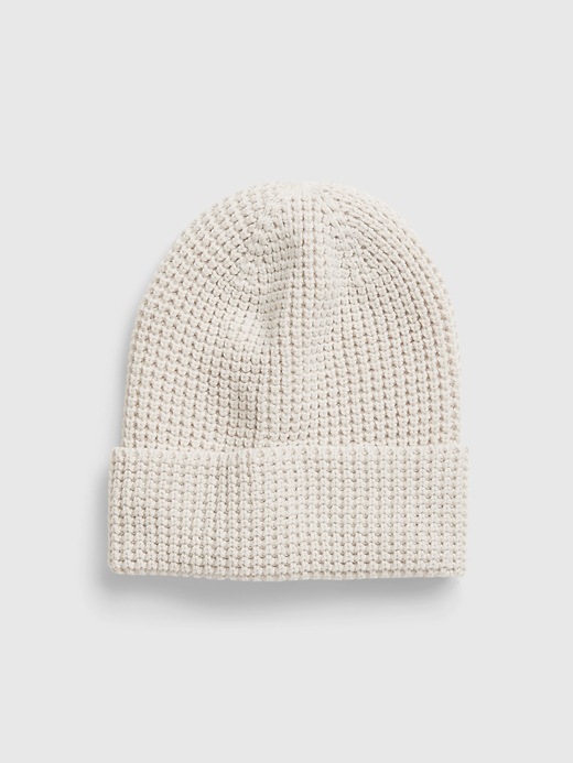 View large product image 1 of 1. Organic Cotton Waffle-Knit Beanie