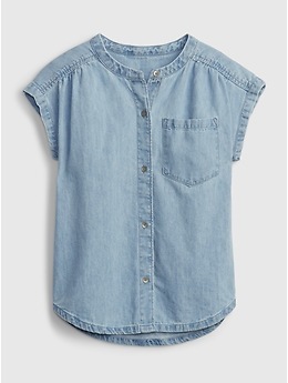 Kids Relaxed Denim Shirt | Gap
