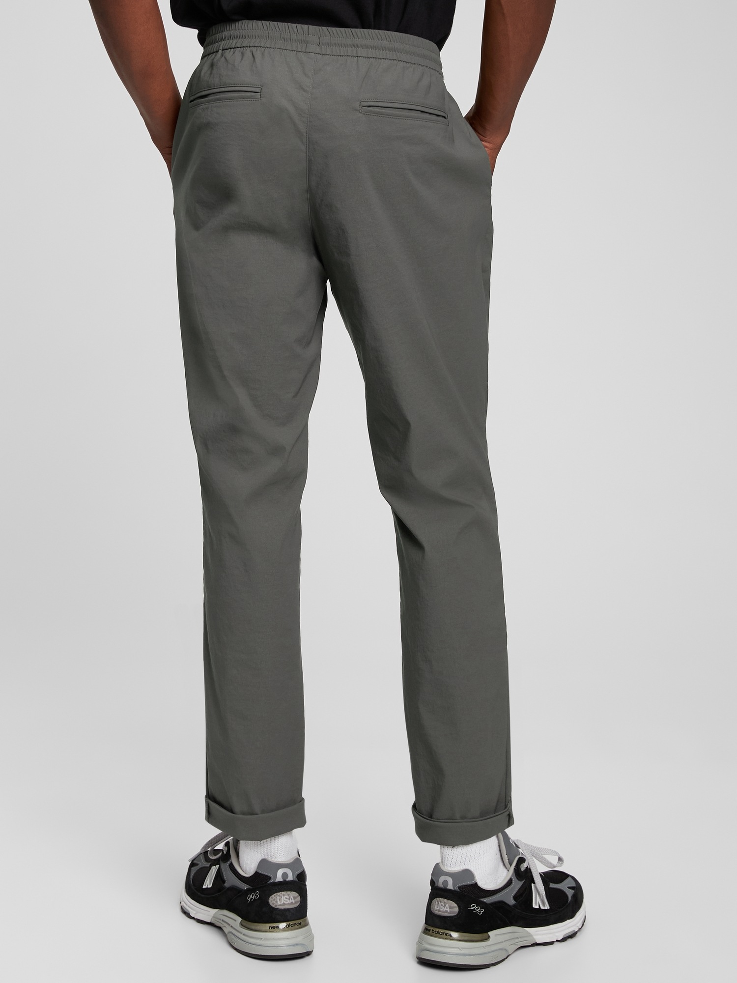 Recycled Slim Easy Tech E-Waist Pants 