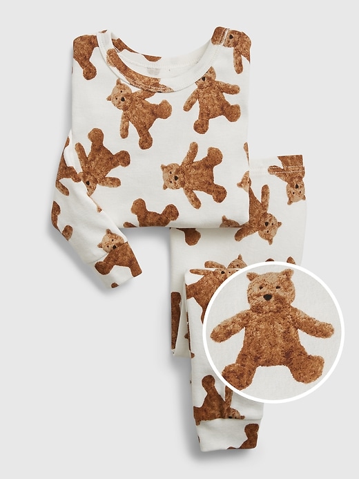 Image number 1 showing, babyGap 100% Organic Cotton Brannan Bear Print PJ Set