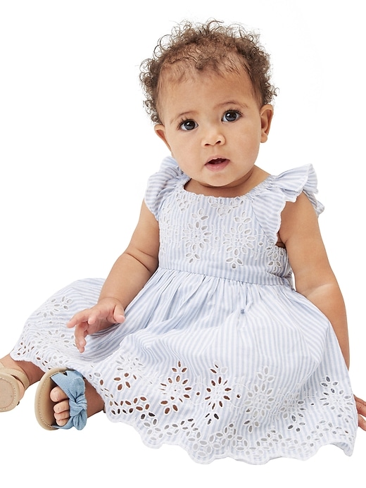 Image number 1 showing, Baby Eyelet Dress