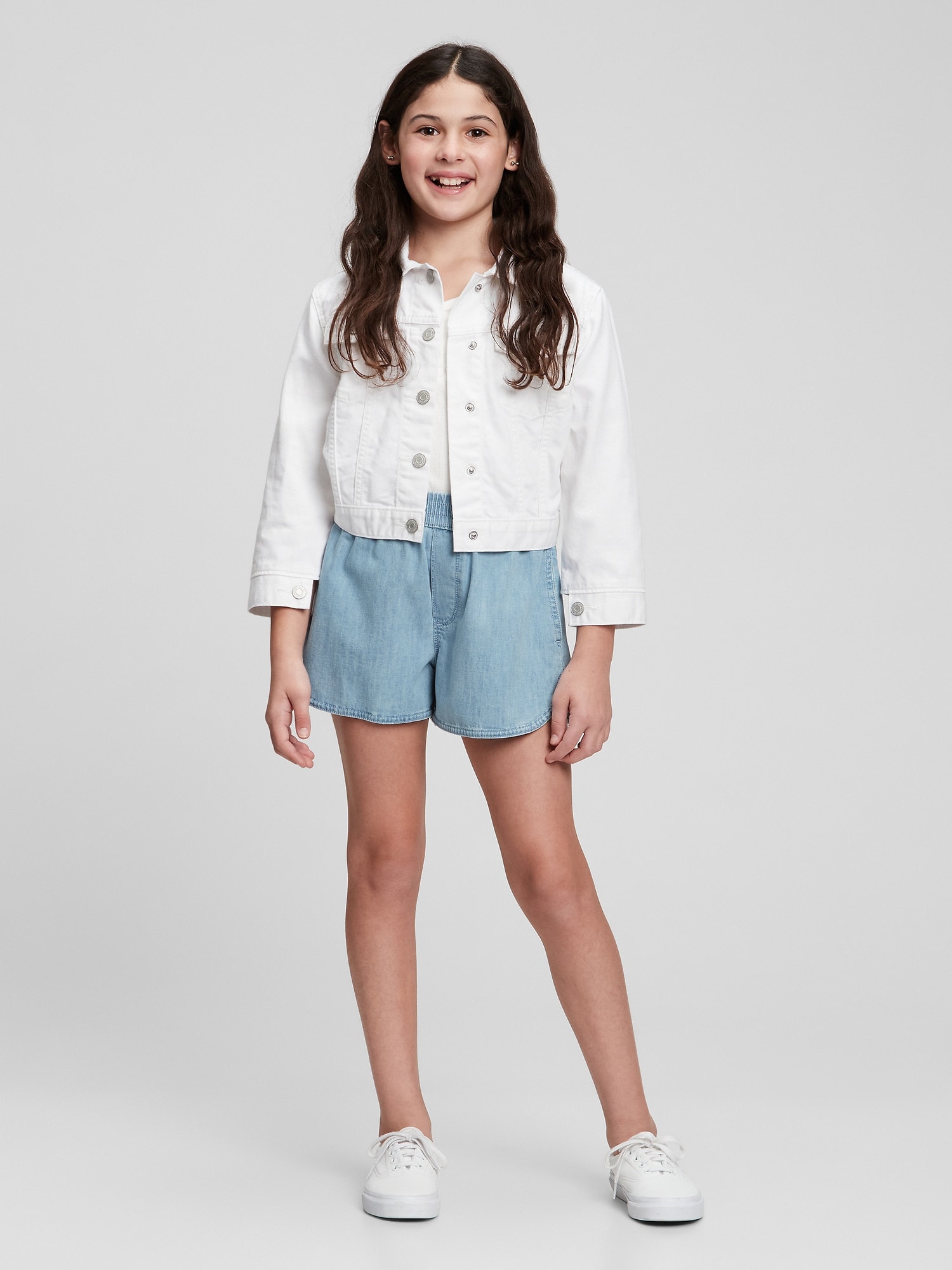 Kids High Rise Denim Pull-On Dolphin 