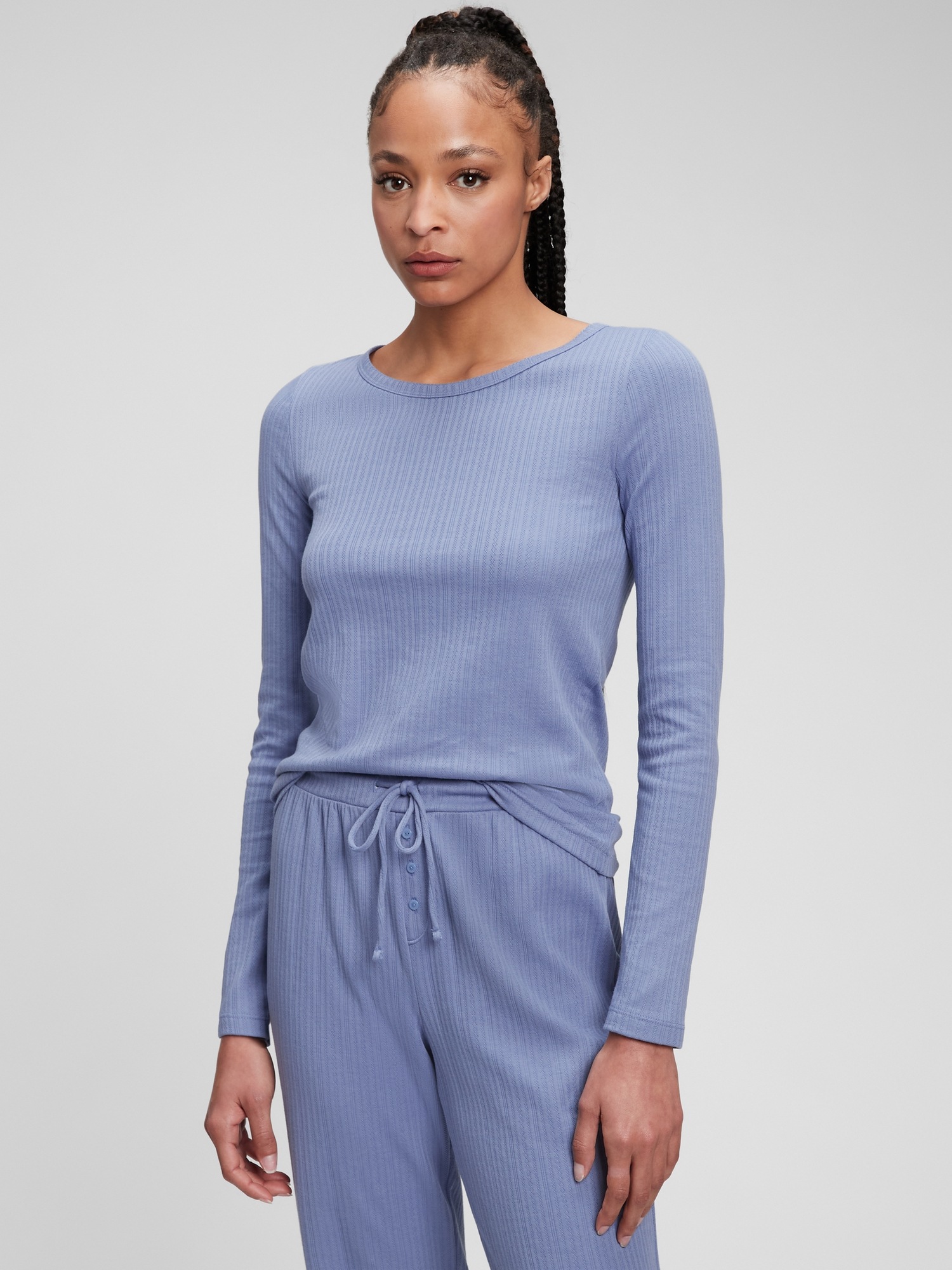 Pointelle Long Sleeve T-Shirt | Gap
