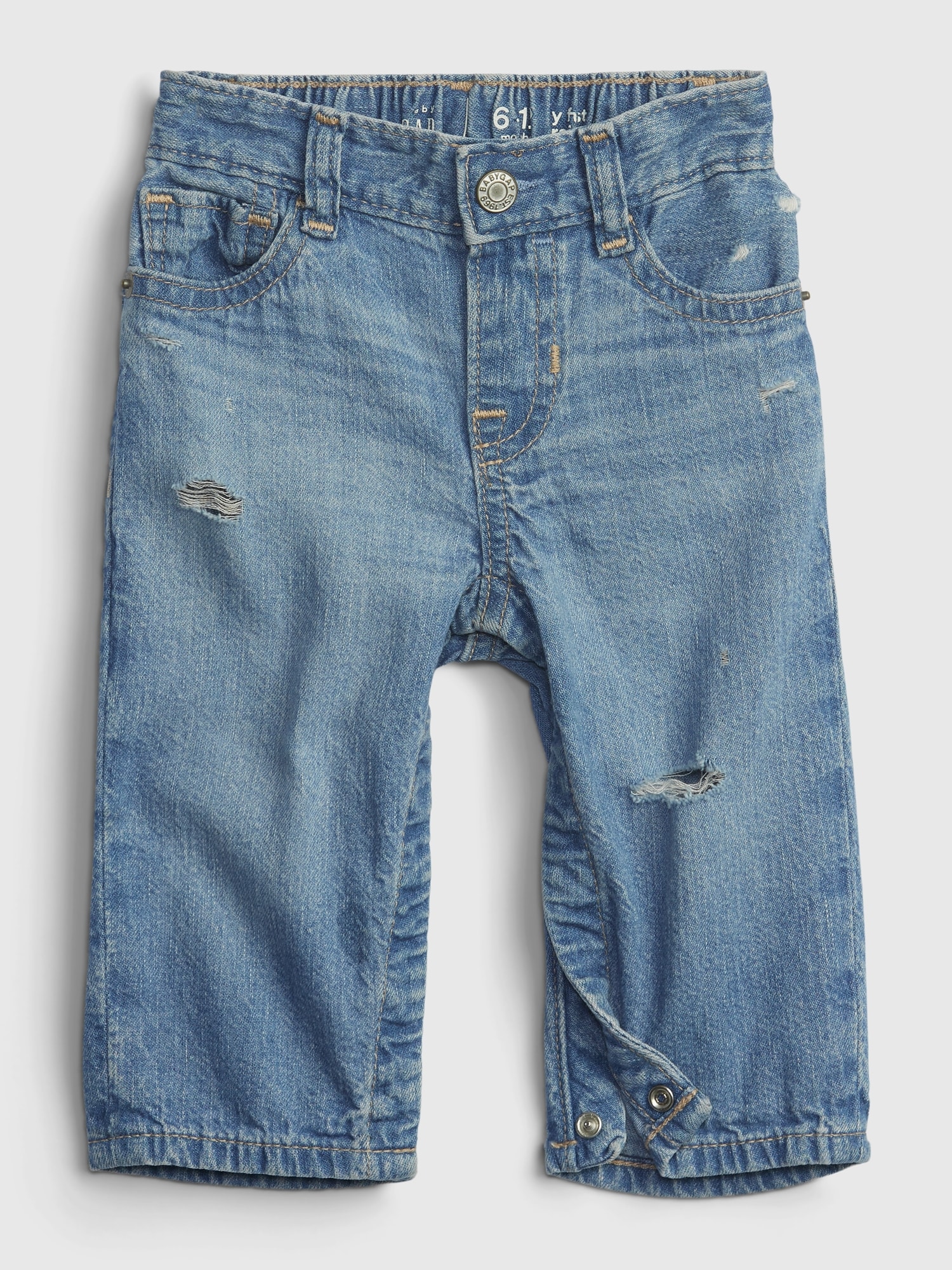 Gap Baby Organic Cotton '90s Loose Jeans blue. 1