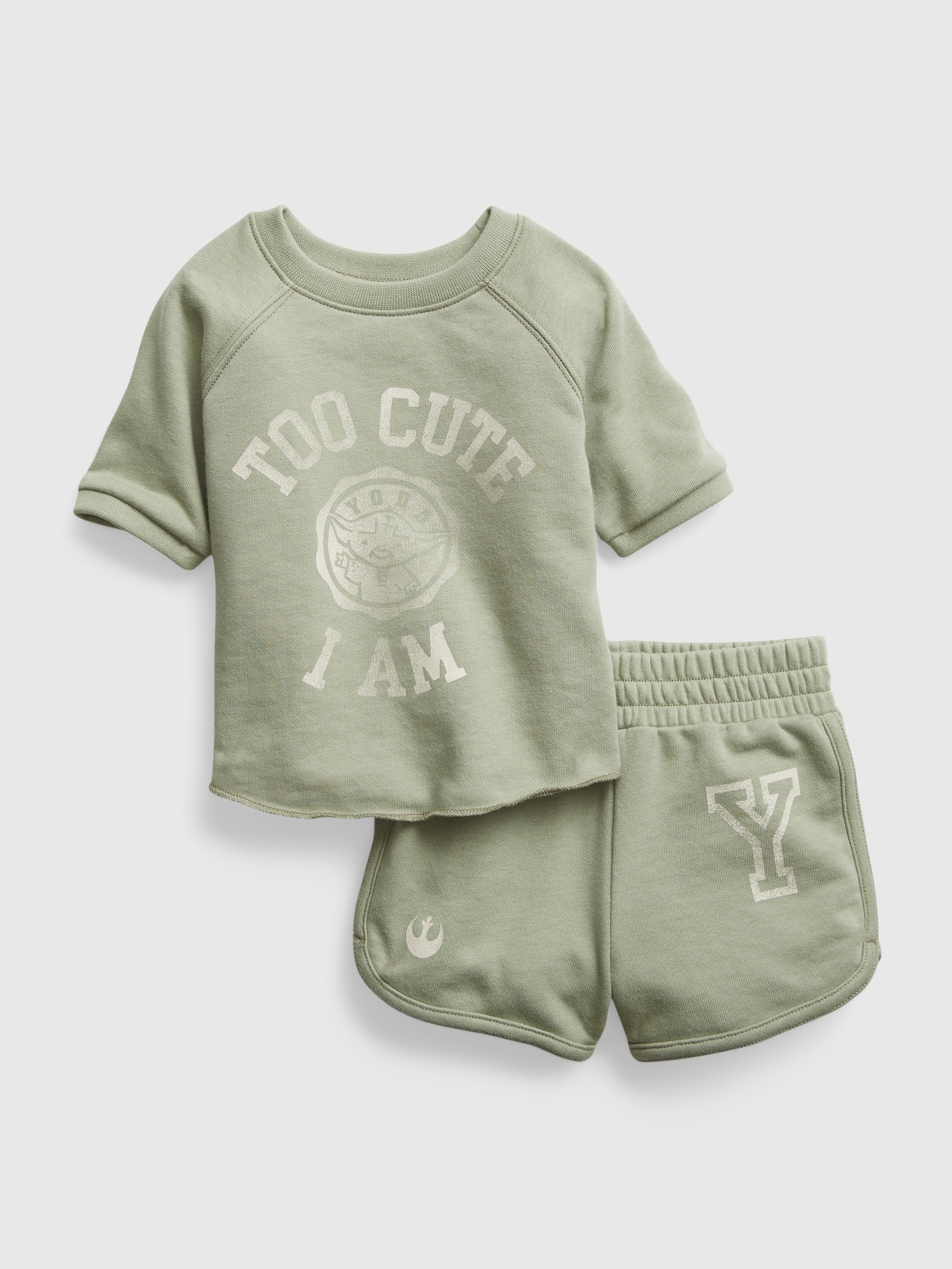 Gap babyGap &#124 Star Wars &#153 Sweat Short Set green. 1