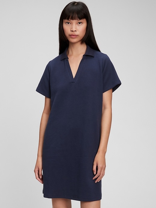 View large product image 1 of 1. V-Neck Polo Dress