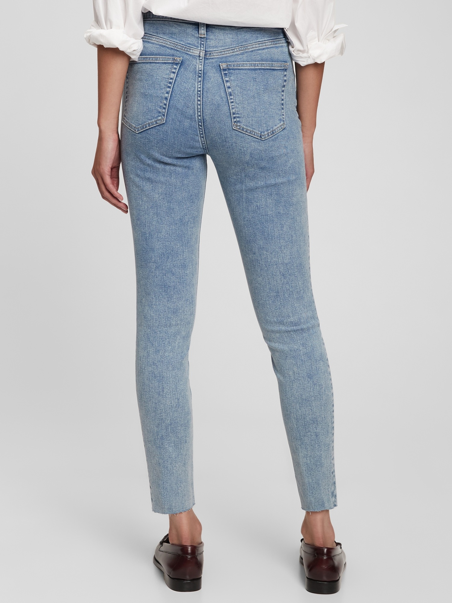 Sky High Rise True Skinny Jeans with 