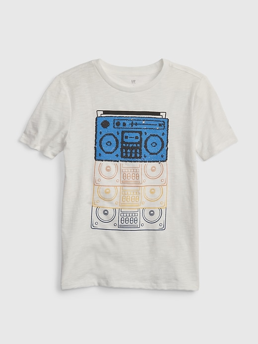 Image number 2 showing, Kids Flippy Sequin Graphic T-Shirt