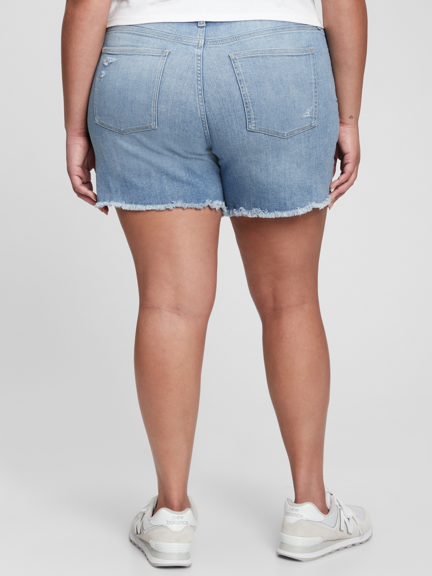 Mid Rise Denim Shorts with Washwell | Gap