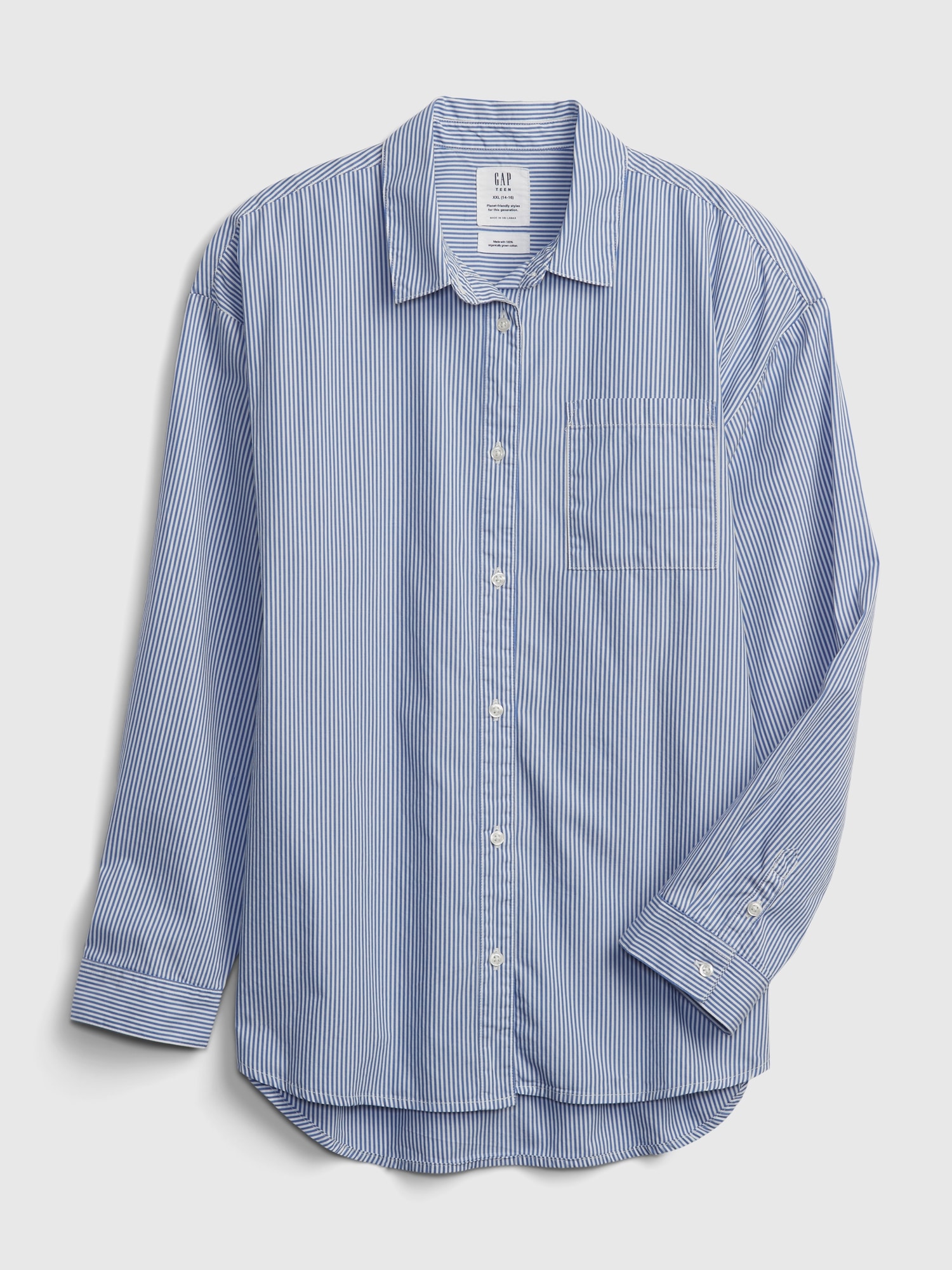 Organic Cotton Oversized Button-Down 