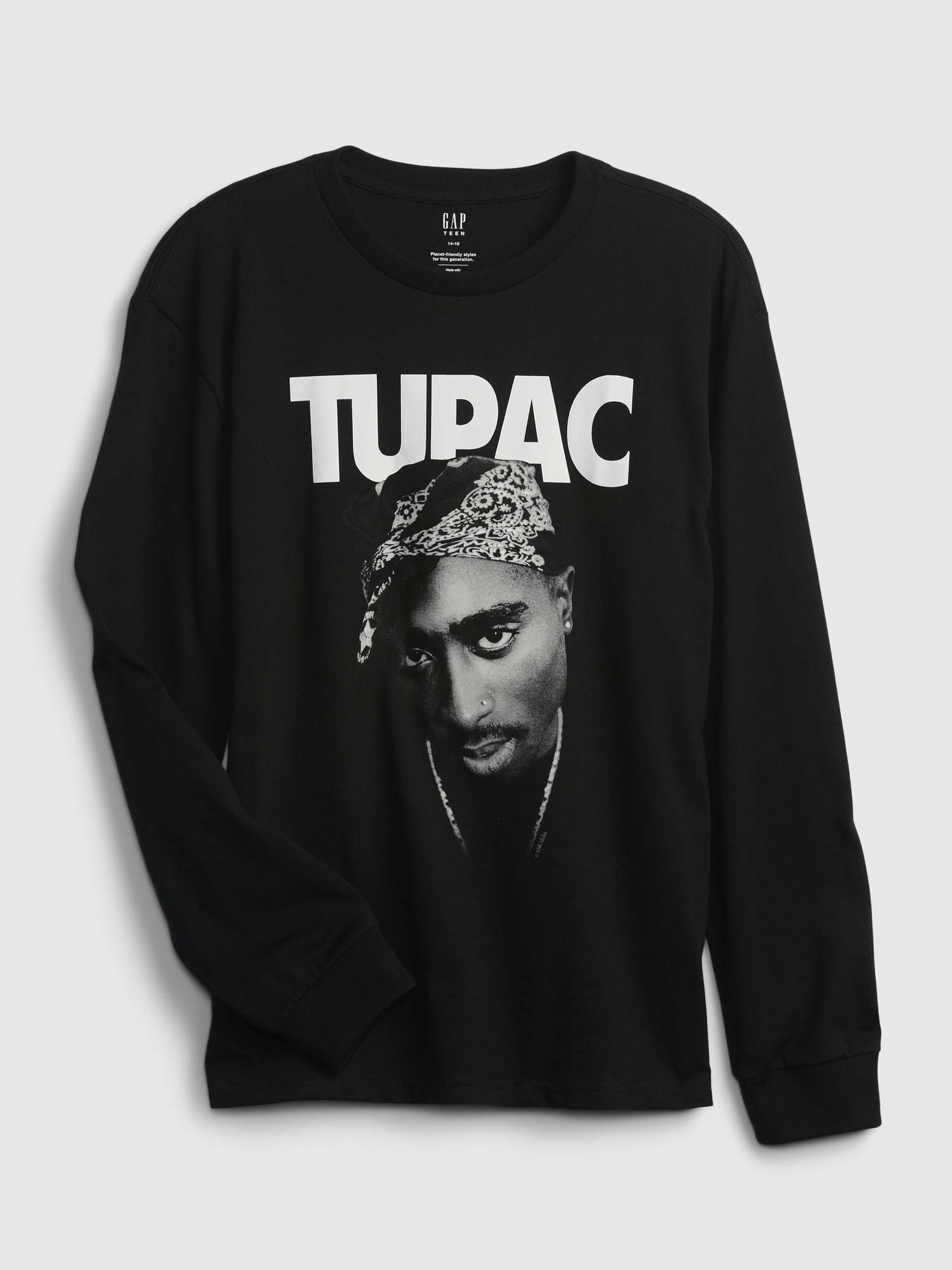 Teen Tupac 100% Organic Graphic T-shirt 
